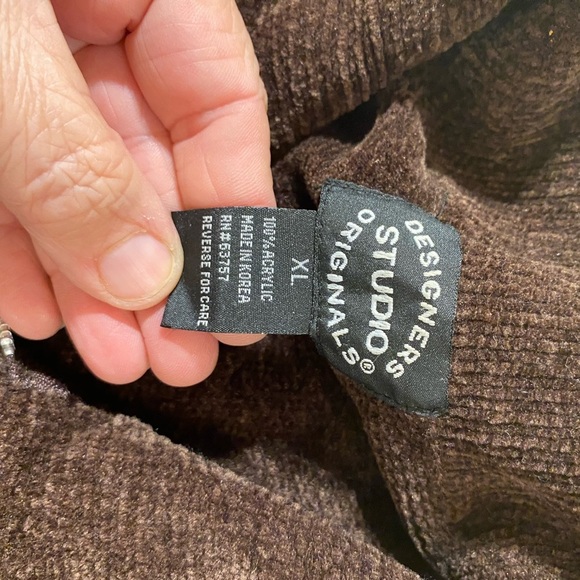 Designers Studio Originals Zip Up Sweater XL (FP) - Picture 10 of 15